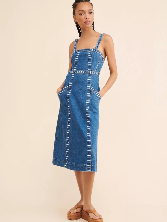 Anthropologie Dresses & Skirts - Anthropologie Ella Denim Dress by Seventy + Mochi